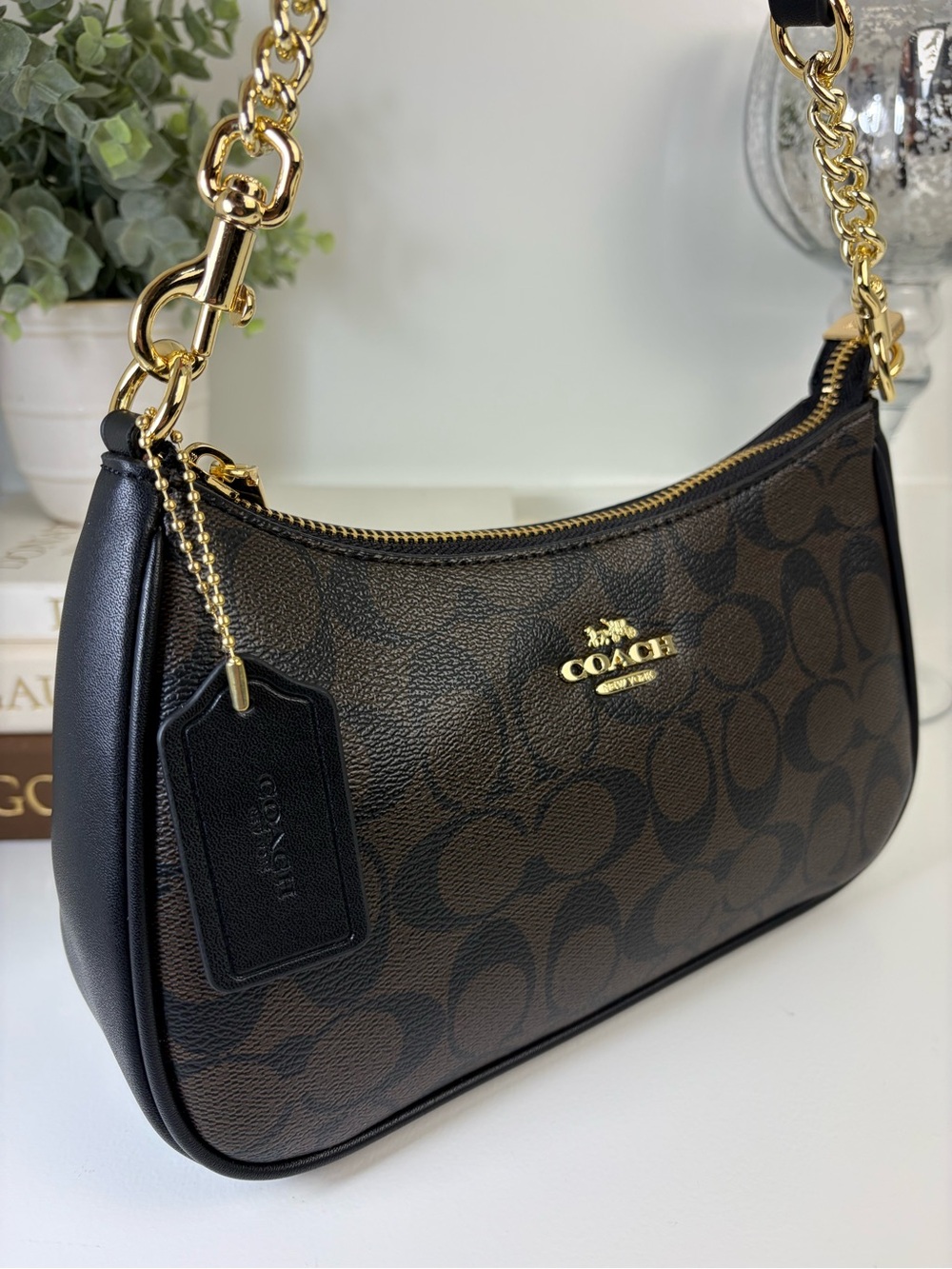 Coach Teri Shoulder Bag Brown - Picture 5 of 8